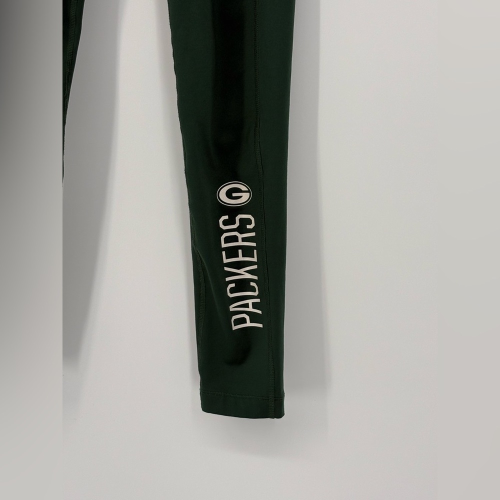 Nike Leggings NFL Team Apparel Dri-Fit Green Bay Packers Fleece Lined Womens Med - Picture 4 of 8
